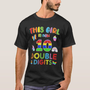 T-shirt Cette Fille Est Maintenant 10 Double Chiffre Pop I