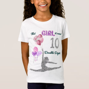 T-Shirt Cette Fille Est Maintenant 10 Double Chiffres Gymn