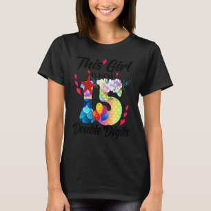 T-shirt Cette Fille Est Maintenant 15 Chiffres Double 15E 