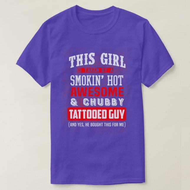 T-shirt Cette fille est prise (Design devant)