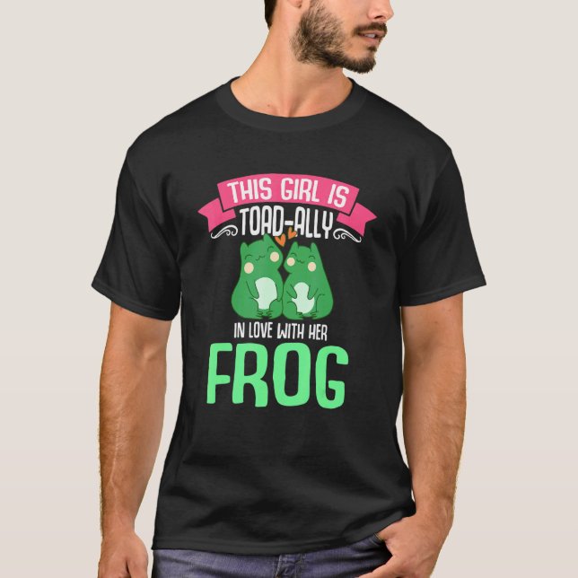 T-shirt Cette Fille Est Toad Ally Amoureuse De Son Grenoui (Devant)