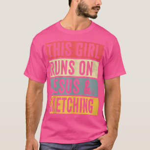 T-shirt Cette Fille Fonctionne Sur Jésus Et Dessine Un Tsh