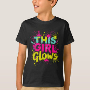 T-shirt Cette Fille Glisse Pour Les Enfants Tie Tee Colour