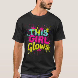 T-shirt Cette Fille Glisse Pour Les Enfants Tie Tee Colour