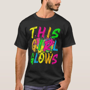 T-shirt Cette Fille Glows T - 80S Retro Costume Party