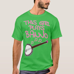 T-shirt Cette Fille Joue Banjo Female Banjoist Folk Musici