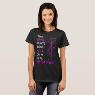 T-shirt Cette fille joue le vrai tee - shirt de basson