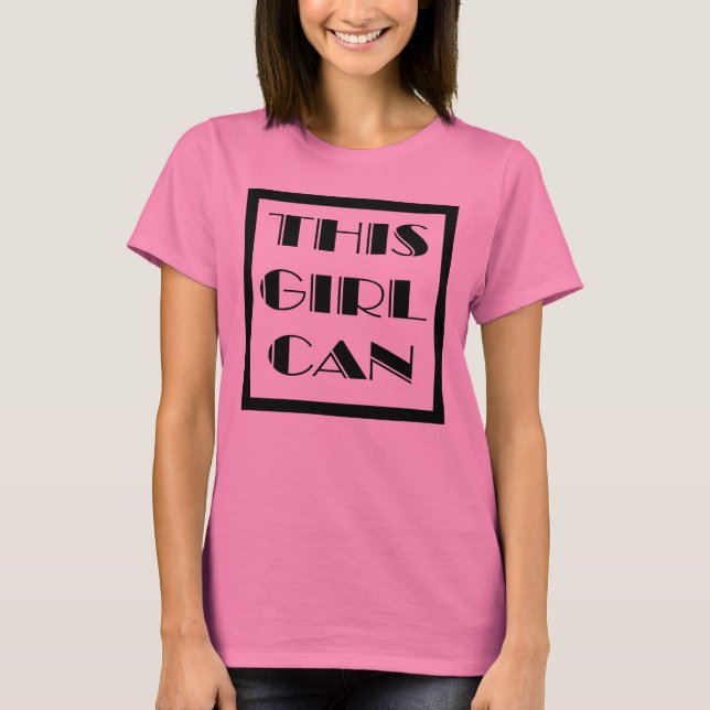 T-shirt Cette fille peut (Devant)