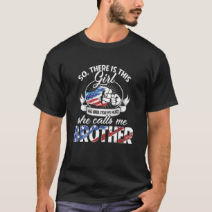 T-shirt Cette Fille Qui A Volé Mon Coeur, Elle M'Appelle B