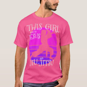 T-shirt Cette Fille Se Rend Sur Jésus Et Jiu Jitsu