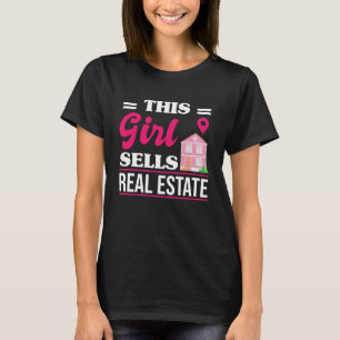 T-shirt Cette fille vend un cadeau à Home Broker Agent Re
