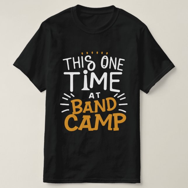 T-shirt Cette fois-ci au camp de musique (Design devant)