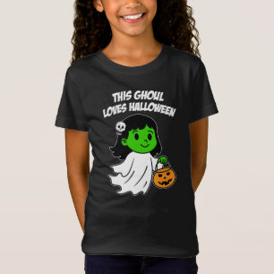 T-Shirt Cette Ghoul Aime Halloween fille mignonne