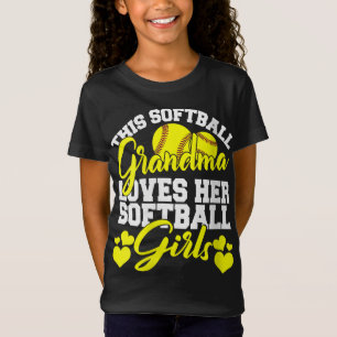 T-Shirt Cette Grand-Mère De Softball Aime Ses Filles De So