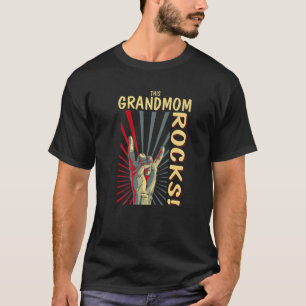 T-shirt Cette Grand-Mère Rocks Vintage Retro Concert Les a