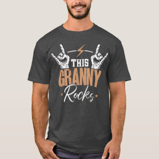 T-shirt Cette Granny RocksElectronic Rock Guitar 2959