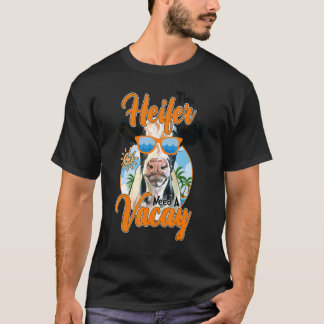 T-shirt Cette Heifer A Besoin De Vacances Ferme Fille Summ