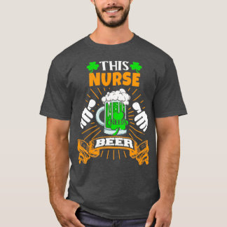 T-shirt Cette Infirmière A Besoin De Bière Saint Patricks 