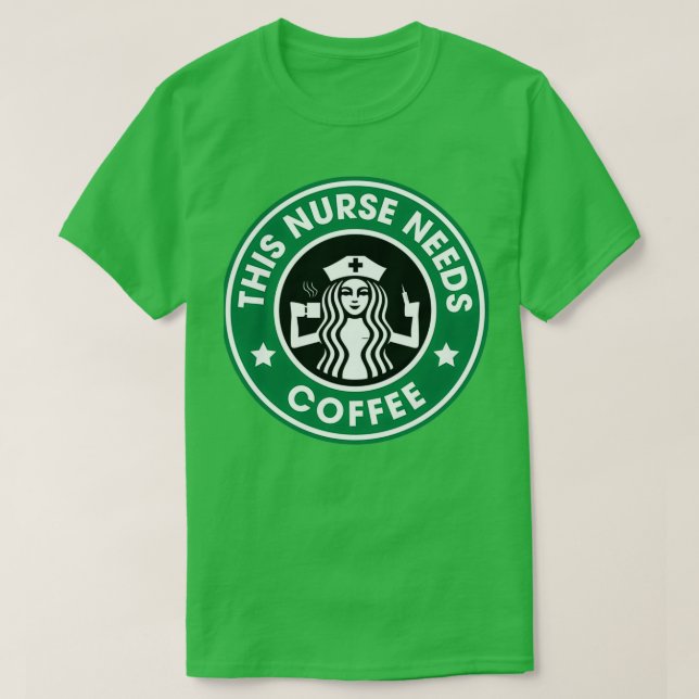T-shirt Cette Infirmière A Besoin D'Un Triblend De Café (Design devant)