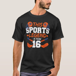 T-shirt Cette légende du sport est maintenant 16 jeu de ho