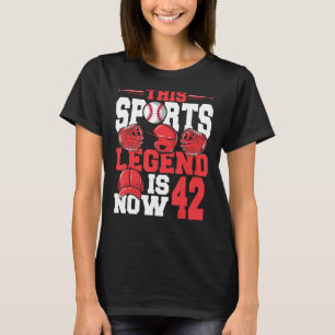 T-shirt Cette Légende Du Sport Est Maintenant 42 Baseball
