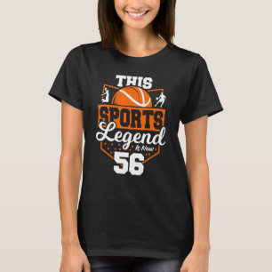 T-shirt Cette Légende sportive Est Maintenant 56 Basketbal