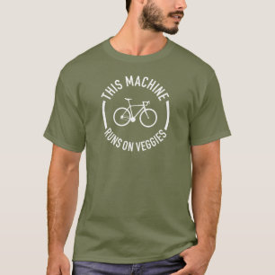 T-shirt Cette Machine Fonctionne Sur Un Vélo Légume