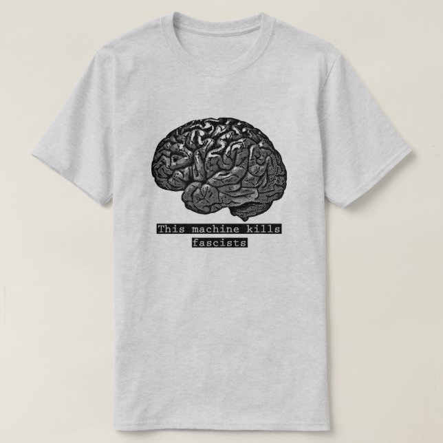 T-shirt Cette machine tue les fascistes (Design devant)