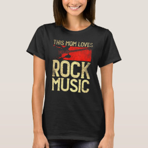 T-shirt Cette Maman Aime Rock Musique Rock Vintage Rock Et