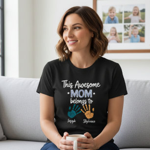 T-shirt Cette maman géniale appartient à la famille des no