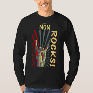 T-shirt Cette Maman Rocks Vintage Retro Concert les années