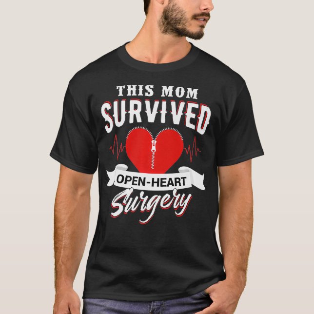 T-shirt Cette Maman Survivait Open Heart Chirurgie Cadeaux (Devant)