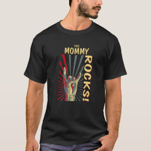 T-shirt Cette Mommy Rocks Vintage Retro Concert Les années