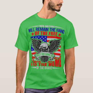 T-SHIRT CETTE NATION RETIENDRA LA MAIN DU LIBRE C'EST