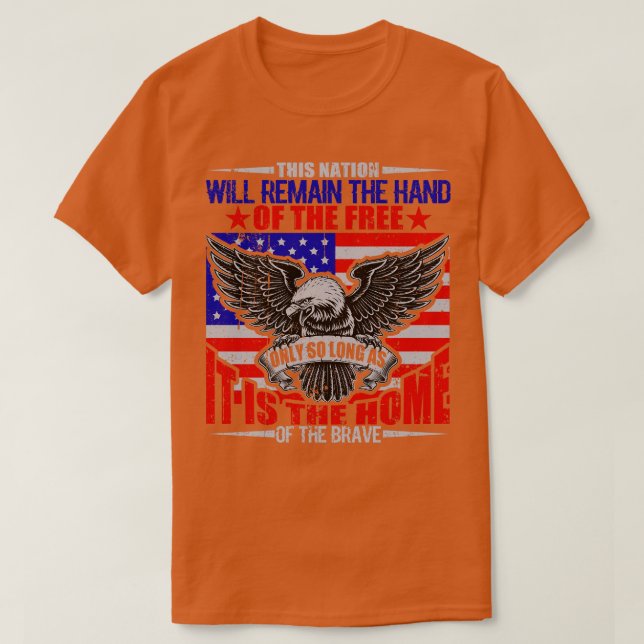 T-SHIRT CETTE NATION RETIENDRA LA MAIN DU LIBRE C'EST (Design devant)