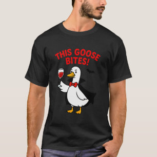 T-shirt Cette oie mord drôle de vampire Halloween Oie Des