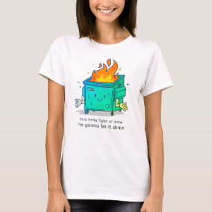 T-shirt Cette Petite Lumière : Conception De Feu De Dumste