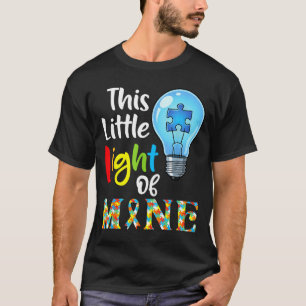 T-shirt Cette petite lumière de la mienne Autisme Sensibil