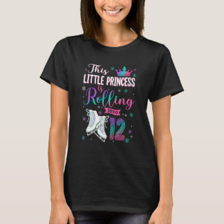 T-shirt Cette Petite Princesse Est En Train De Rouler Dans