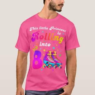 T-shirt Cette petite princesse fête ses 8 ans avec de la g