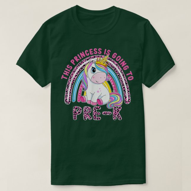 T-shirt Cette Petite Princesse Va Prêter K Jusqu'À Telle (Design devant)