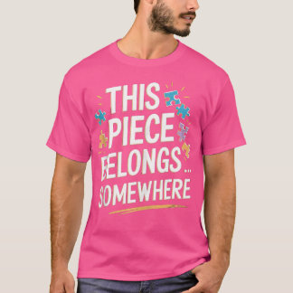 T-shirt Cette pièce appartient quelque part - Puzzle casse