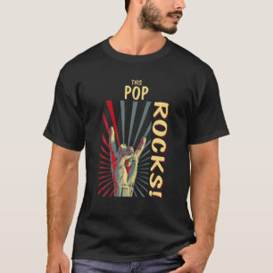 T-shirt Cette Pop Rocks Vintage Retro Concert Les années 7