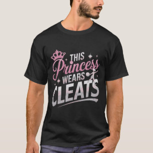 T-shirt Cette princesse porte des crampons Funny Soccer Fo