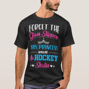 T-shirt Cette Princesse Porte Le Joueur De Hockey Patinage