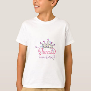 T-shirt Cette princesse Saves Herself !