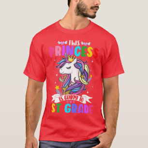 T-shirt Cette Princesse Va À La 1ère Classe Unicorn Magica