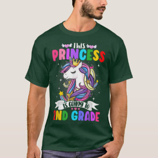 T-shirt Cette Princesse Va À La 2E Année Unicorne Magica