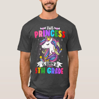 T-shirt Cette Princesse Va À La 5E Année Unicorne Magica