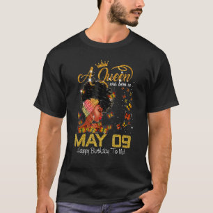 T-shirt Cette Reine Est Née En Juillet 09 Joyeux Anniversa